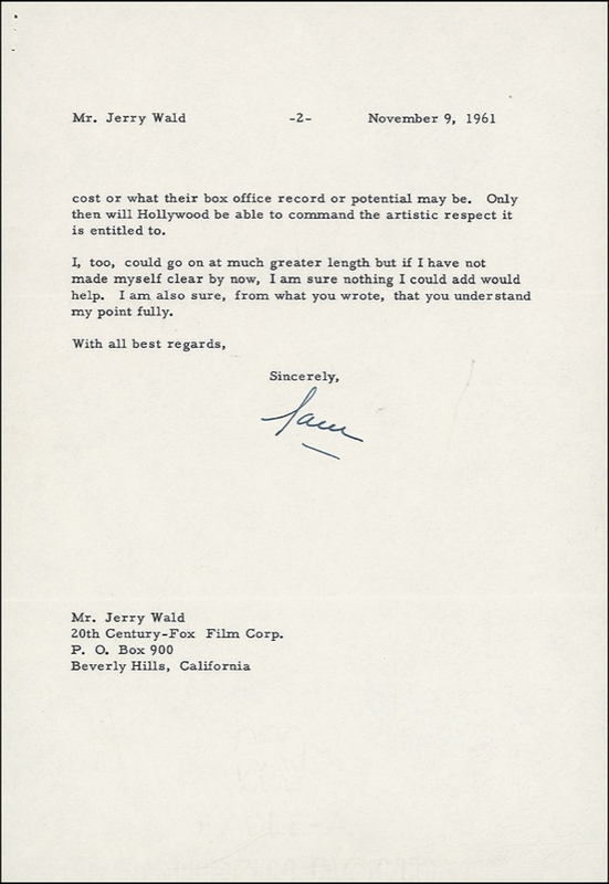 Lot 929 Samuel Goldwyn