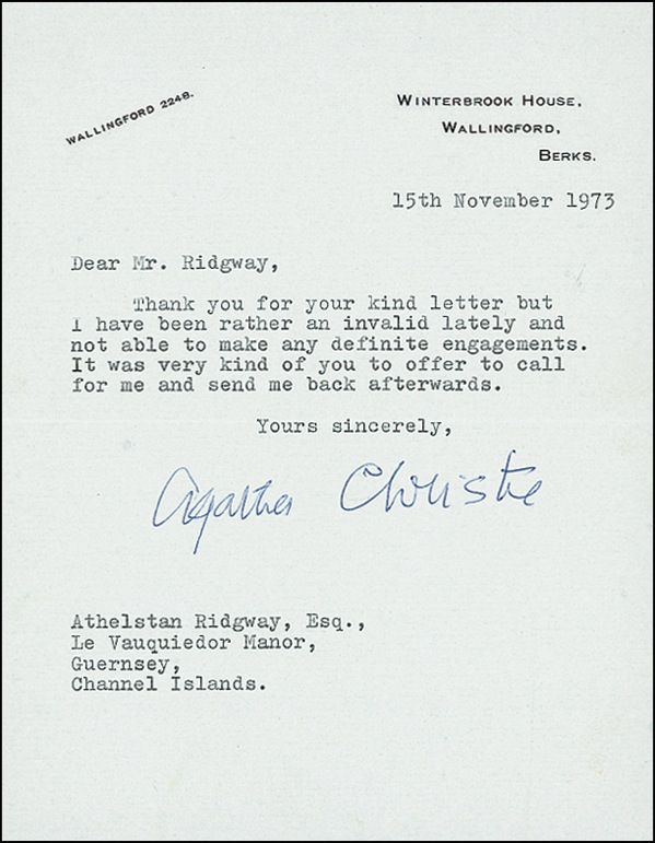 Lot 434 Agatha Christie