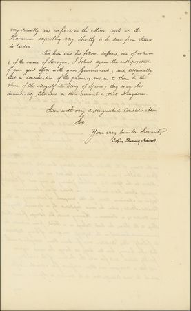 Lot #1 John Quincy Adams