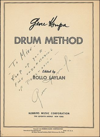 Lot #669 Gene Krupa - Image 1