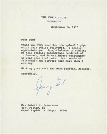 Lot #52 Gerald Ford - Image 1