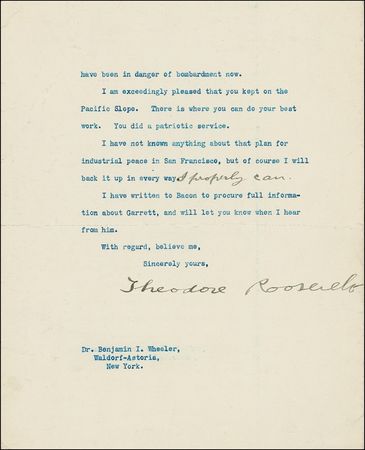 Lot #134 Theodore Roosevelt - Image 1