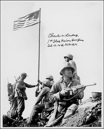 Lot #334 Iwo Jima: Lindberg, Charles - Image 1