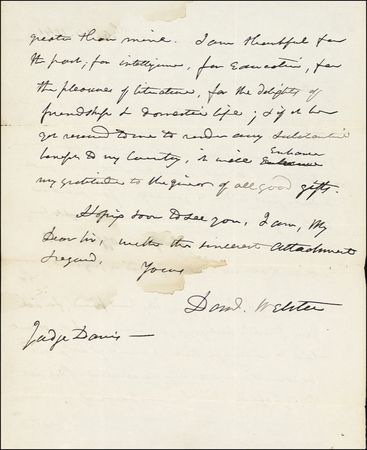 Lot #299 Daniel Webster - Image 1