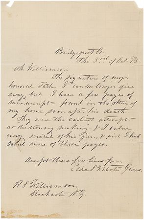 Lot #527 Noah Webster - Image 1