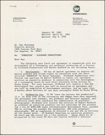 Lot #1084 Robert Redford - Image 1