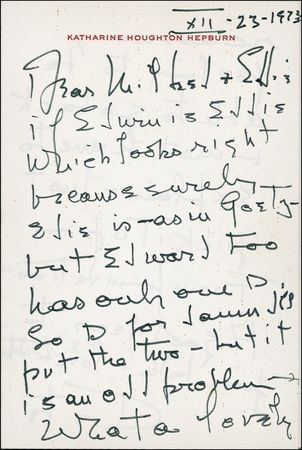 Lot #962 Katharine Hepburn - Image 2