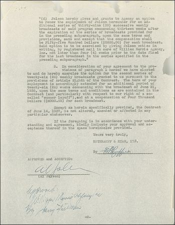 Lot #990 Al Jolson - Image 1