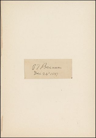 Lot #810 P. T. Barnum - Image 1