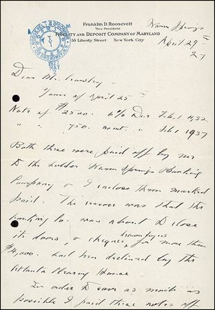 Lot #131 Franklin D. Roosevelt - Image 1
