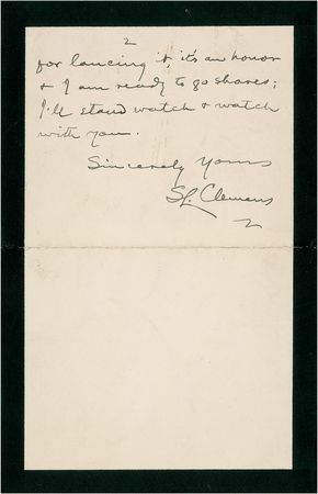 Lot #438 Samuel L. Clemens - Image 2
