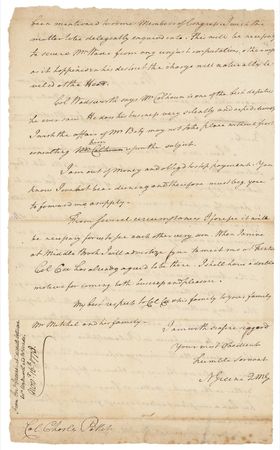 Lot #328 Nathanael Greene - Image 2