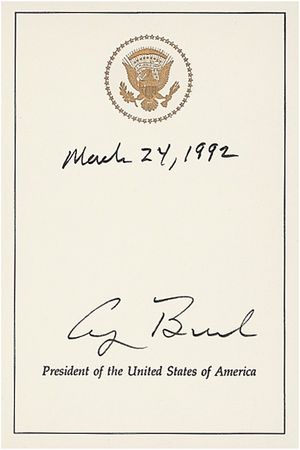 Lot #8 George Bush