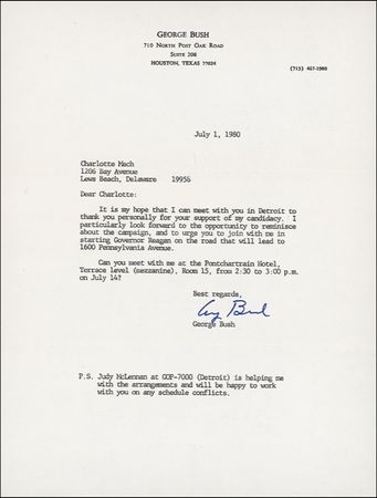 Lot #6 George Bush