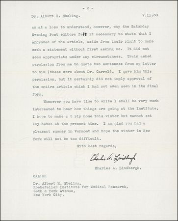 Lot #400 Charles Lindbergh - Image 2