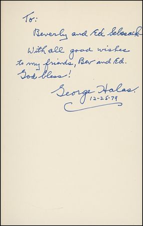 Lot #1336 George Halas - Image 1