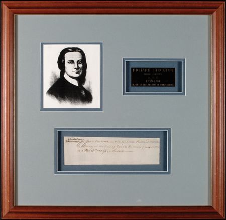 Lot #205 Declaration of Independence: Stockton, Richard - Image 2