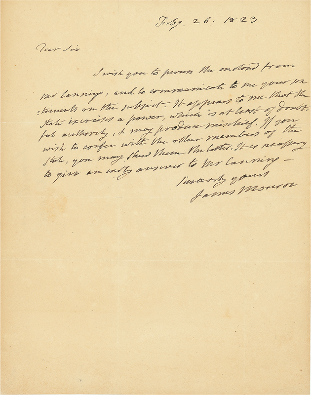 Lot 103 James Monroe