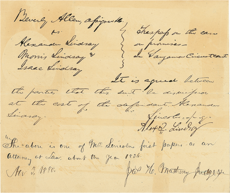Lot 95 Abraham Lincoln