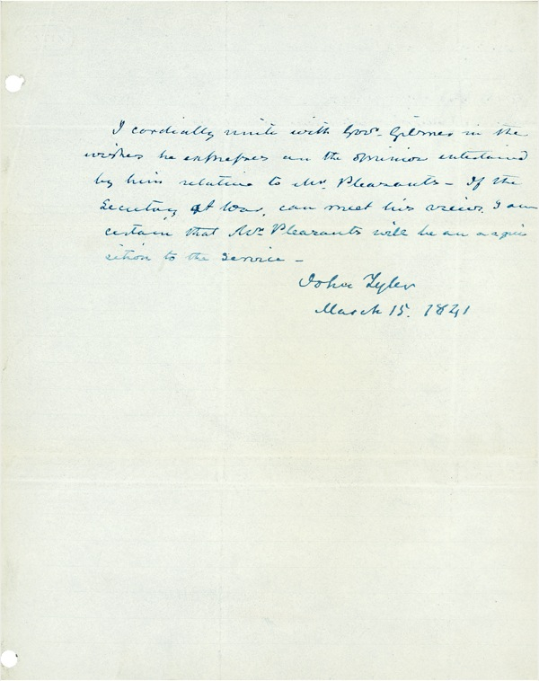 Lot 168 John Tyler