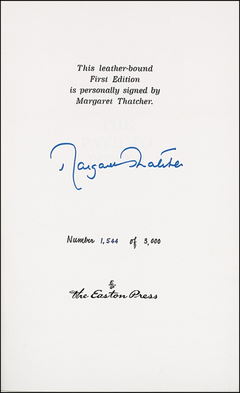 Lot 362 Margaret Thatcher