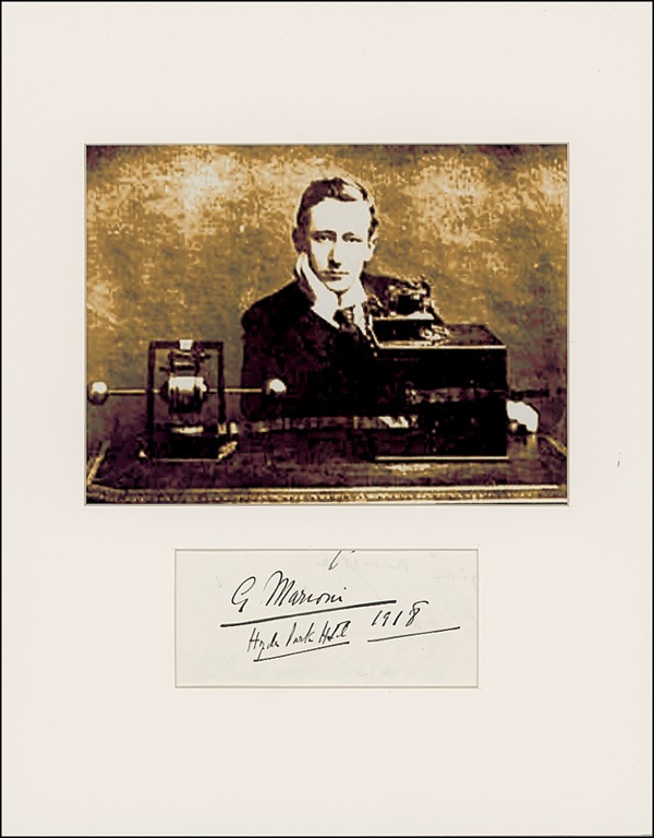 Lot 316 Guglielmo Marconi