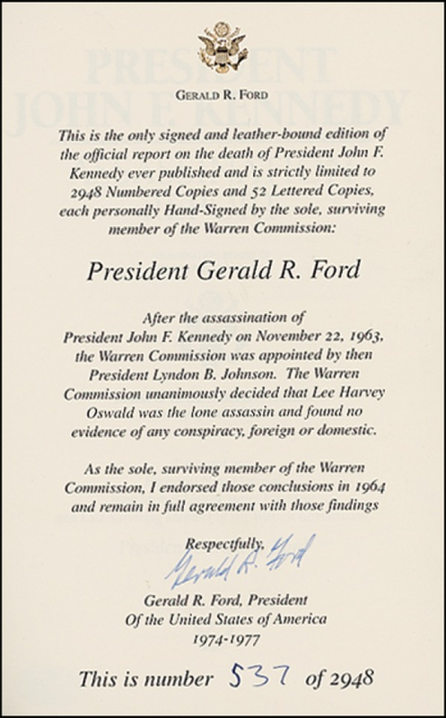 Lot 47 Gerald Ford