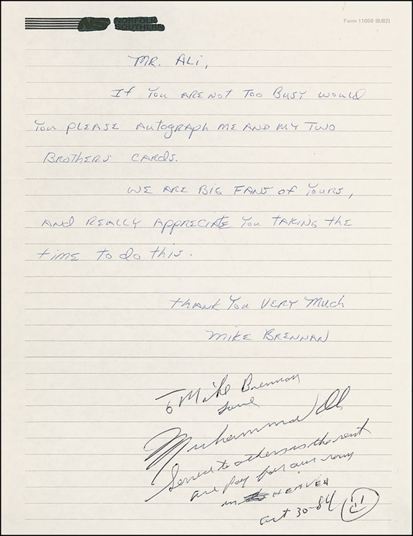 Lot 1284 Muhammad Ali