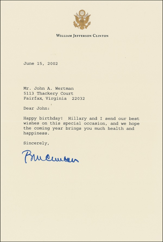 Lot 26 Bill Clinton