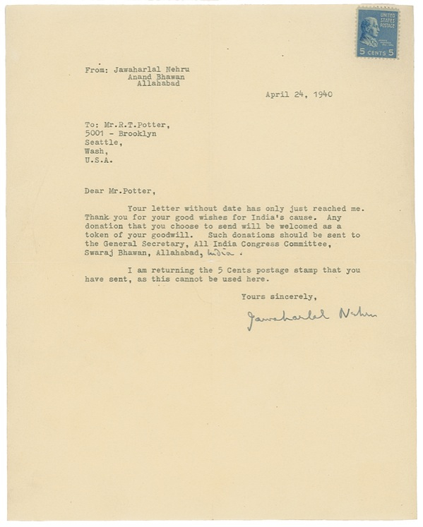Lot 331 Jawaharlal Nehru