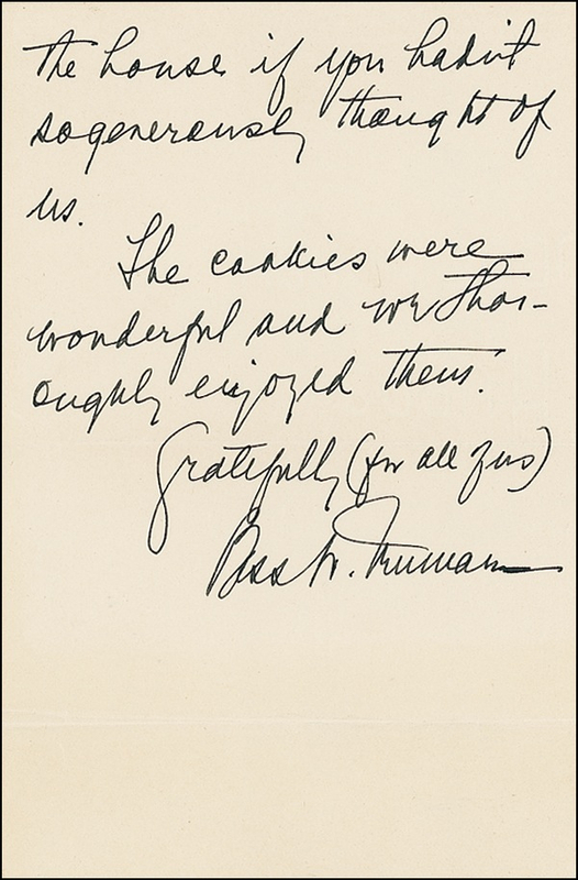 Lot 158 Harry and Bess Truman