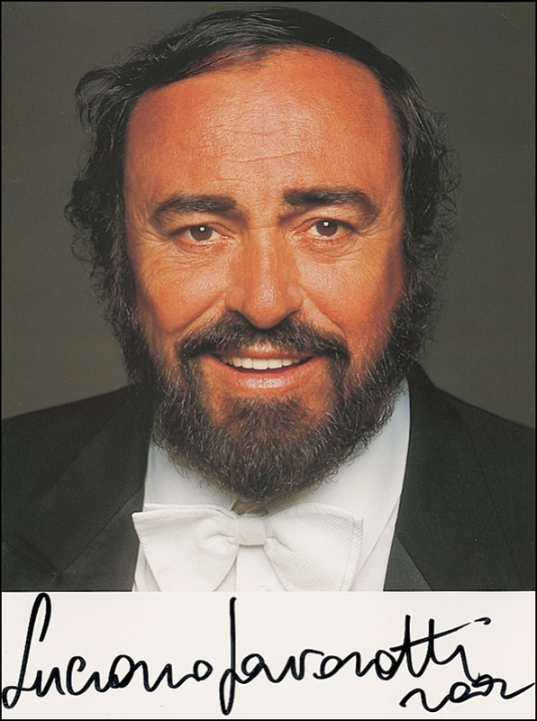 Lot 835 Luciano Pavarotti