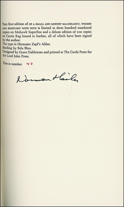 Lot 582 Norman Mailer
