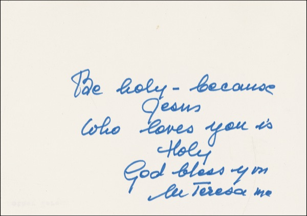 Lot 324 Mother Teresa