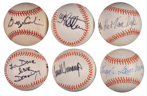 Lot 963 Celebrity Baseballs