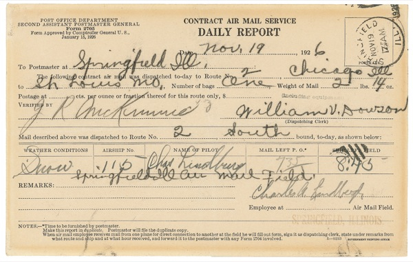 Lot 485 Charles Lindbergh