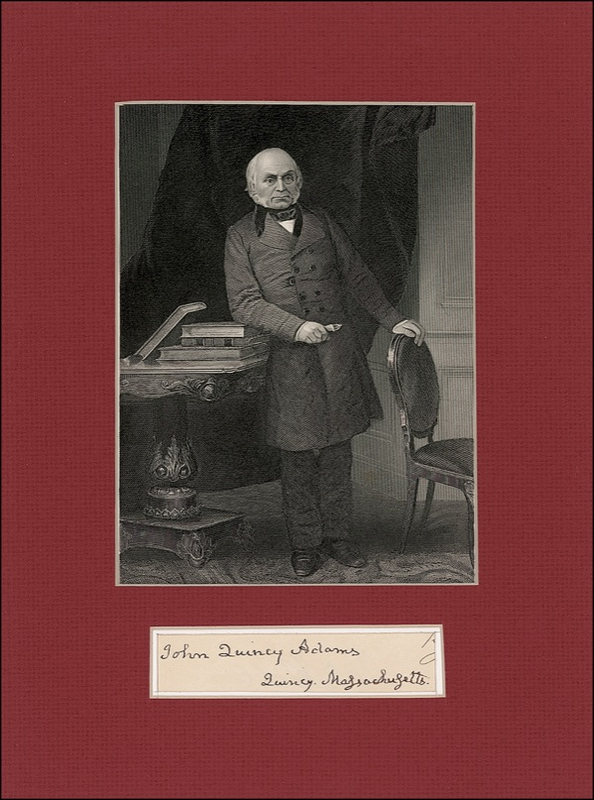 Lot 1 John Quincy Adams