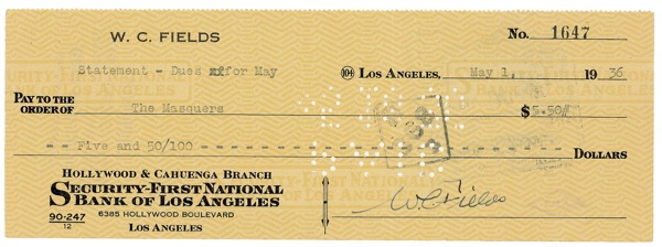 Lot 1010 W. C. Fields