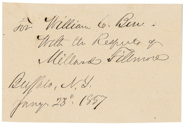 Lot 41 Millard Fillmore