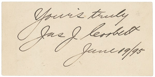Lot 1344 James J. Corbett