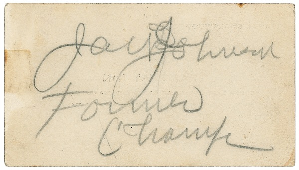 Lot 1406 Jack Johnson