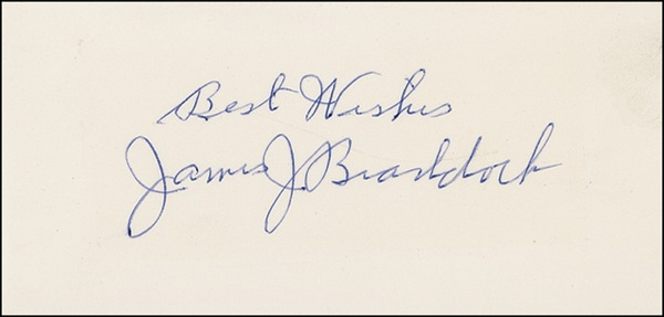 Lot 1322 James J. Braddock