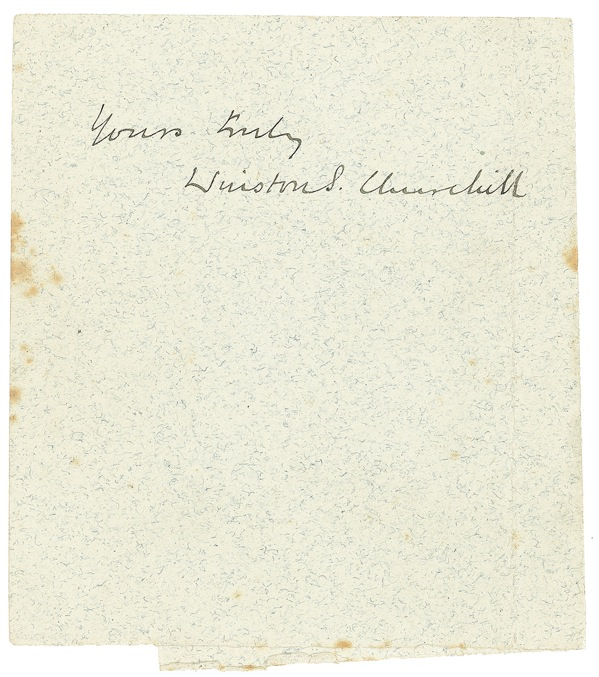 Lot 222 Winston Churchill