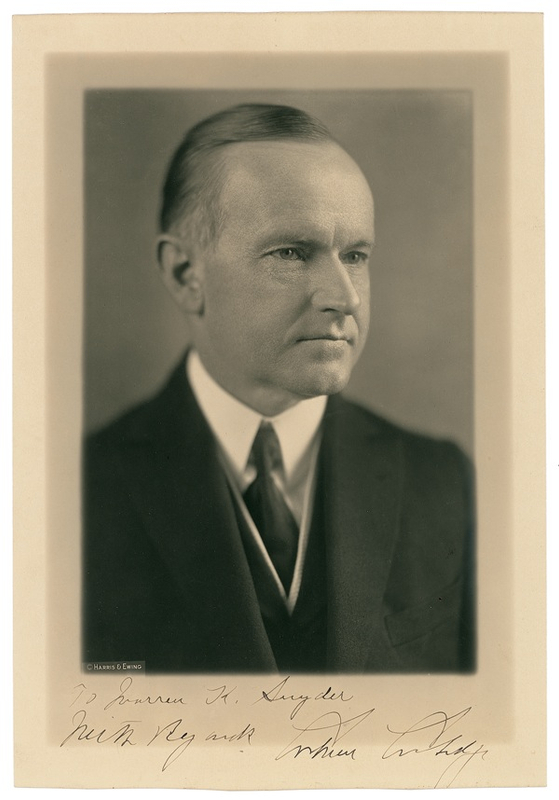 Lot 35 Calvin Coolidge