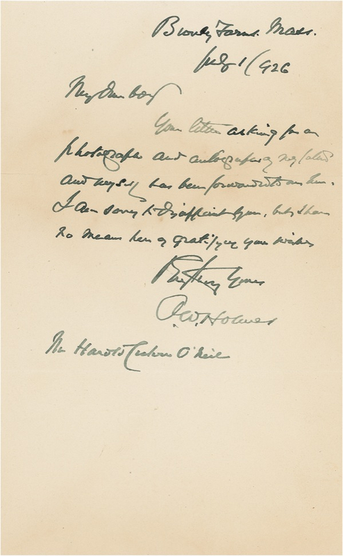 Lot 359 Supreme Court: Holmes, Jr., Oliver Wendell