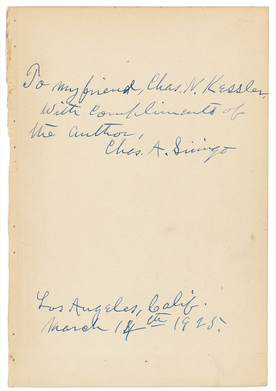 Lot 353 Charlie Siringo