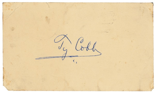 Lot 1339 Ty Cobb