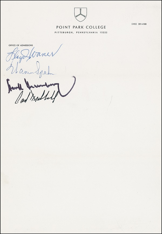 Lot 1306 Baseball Hall of Famers