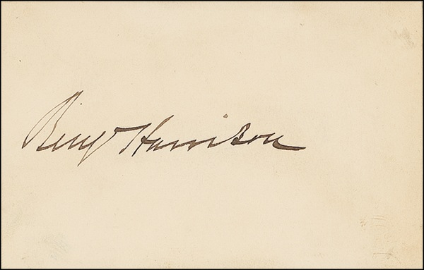 Lot 61 Benjamin Harrison