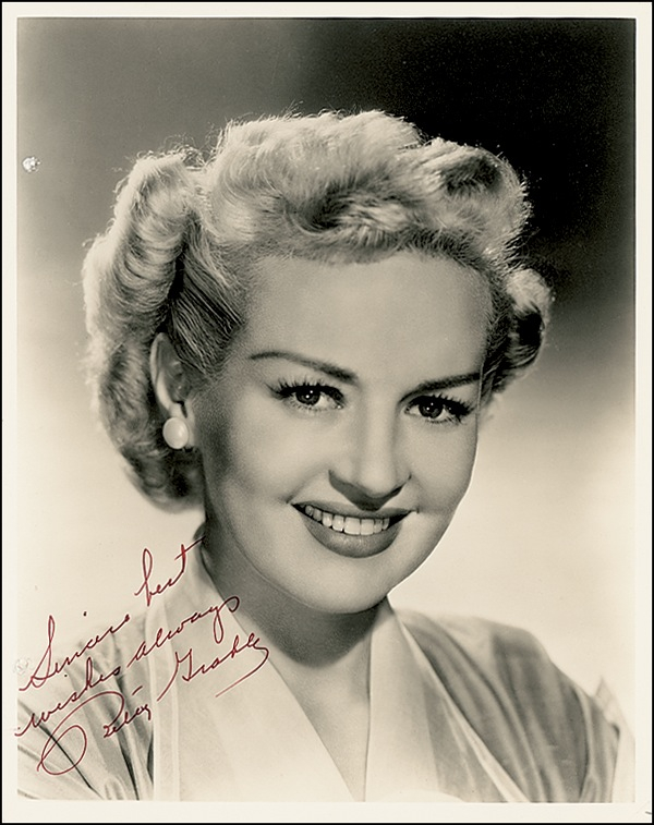 Lot 1033 Betty Grable